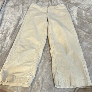 Everlane baby cord relaxed straight pants in cream